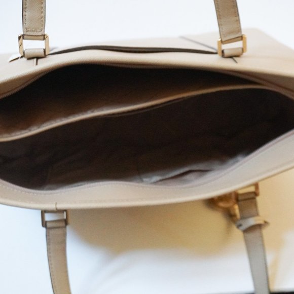 Michael Kors Sady Large Multifunction Top Zip Laptop Tote Shoulder Bag Bisque - Picture 8 of 12